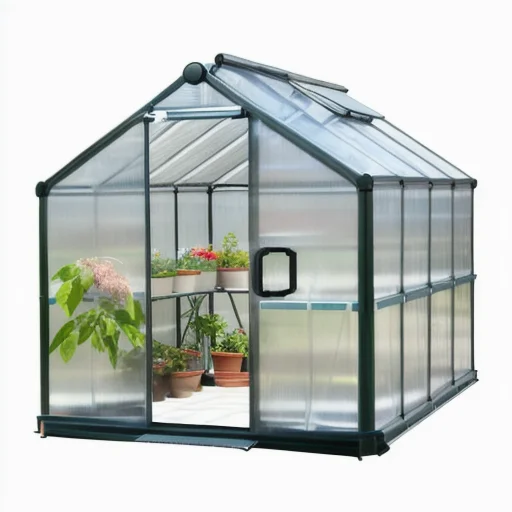 Greenhouse Mini Indoor - Kunststoff-Garten-Gewächshaus-Set Mini Outdoor-Isolierungsgewächshaus für Gemüse Tragbarer