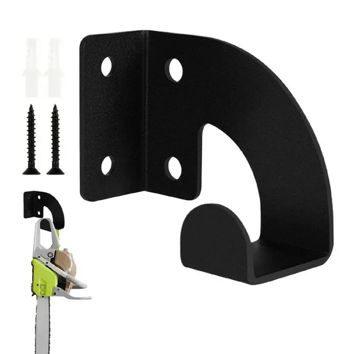 Gardening Tools Range - Robuste Metall-Kettensägen-Wandhalterung, Werkstatt-Werkzeugaufbewahrungsregal, Hängehalter für Gartentrimmer,