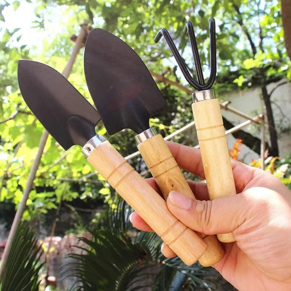 Gardening Tools For Weeds - 3-teiliges Mini-Gartenwerkzeug-Set, Kleine Größe für Zimmerpflanzenpflege,