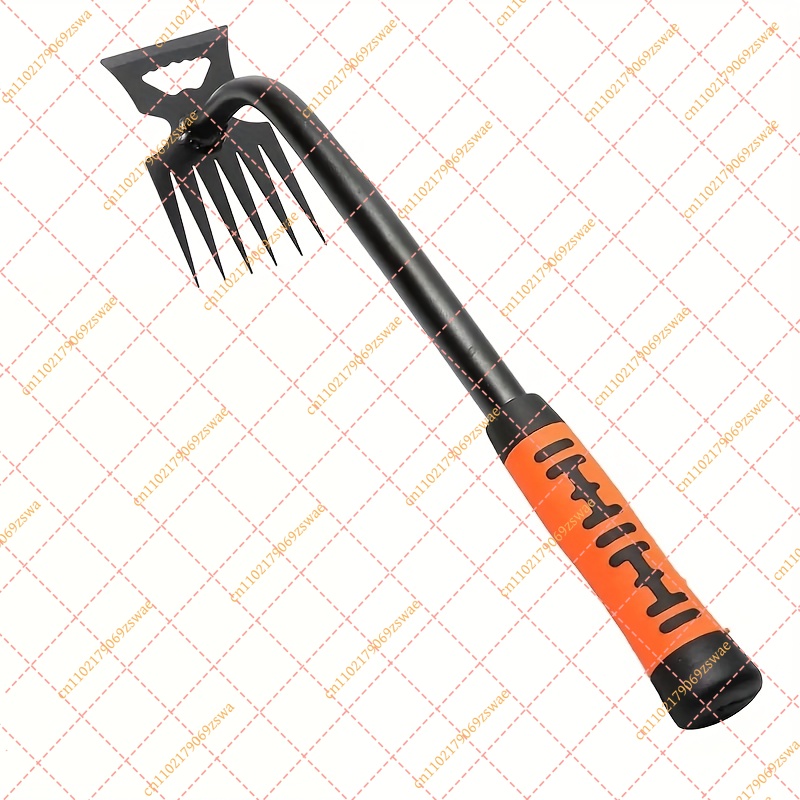 Gardening Tools For Weeds - 2-in-1 Gartenrechen aus Kohlenstoffstahl: Manueller Bodenlockerer