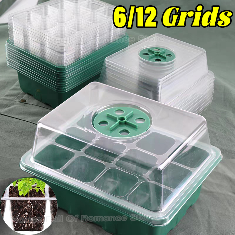 Greenhouse Mini Indoor - Anzuchtschalen-Set für Pflanzenanzucht mit verstellbarer Feuchtigkeitskuppel