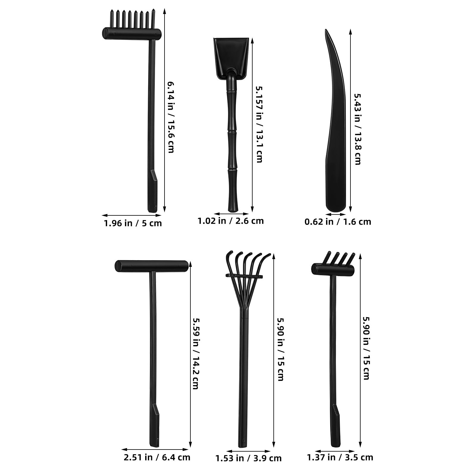 6 Stück Mini-Sandrechen für Ze – Gardening Tools Rake Bewertung und Preis