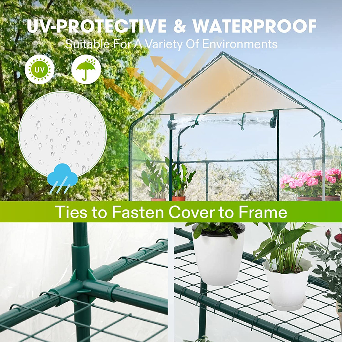 Begehbares 3-stöckiges Gewächs – Greenhouse Mini Indoor Bewertung und Preis