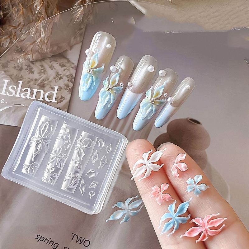 Neue Blumen-Nagelkunst-Form 3D – Gardening Tools Diy Bewertung und Preis