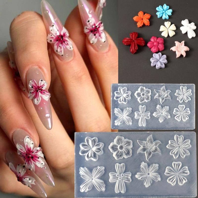 Neue Blumen-Nagelkunst-Form 3D – Gardening Tools Diy Bewertung und Preis